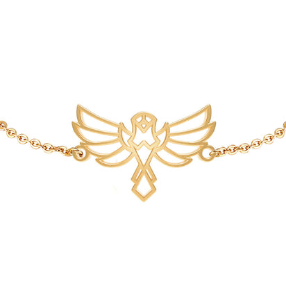 Bracelet Aigle Or Chaîne Zoom