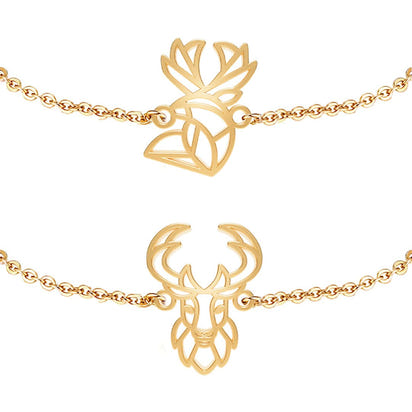 Bracelets Cerf Or Chaine Variants Zoom #Couleur et bracelet_No #Modèle_No