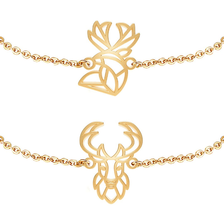 Bracelets Cerf Or Chaine Variants Zoom #Couleur et bracelet_No #Modèle_No