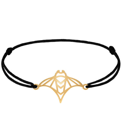 Bracelet Raie 2 Or cordon #Couleur et bracelet_Or avec cordon #Modèle_Modèle 2