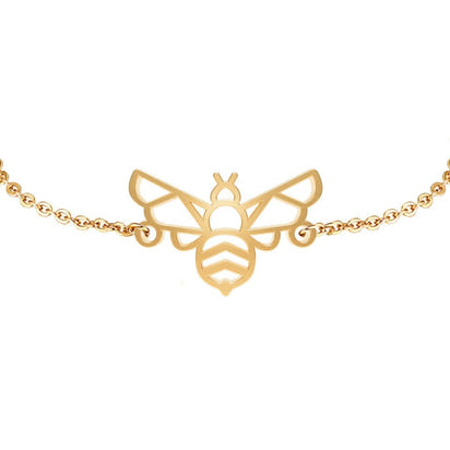 Bracelet Abeille Or Zoom #Couleur et bracelet_No