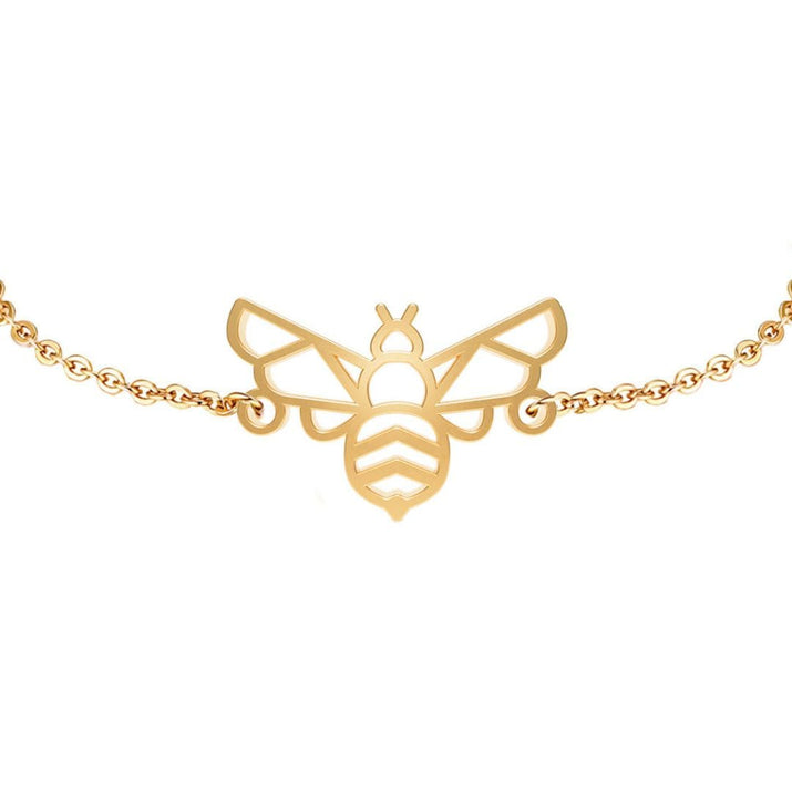 Bracelet Abeille Or Zoom #Couleur et bracelet_No