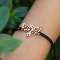 Bracelet Aigle Or Cordon