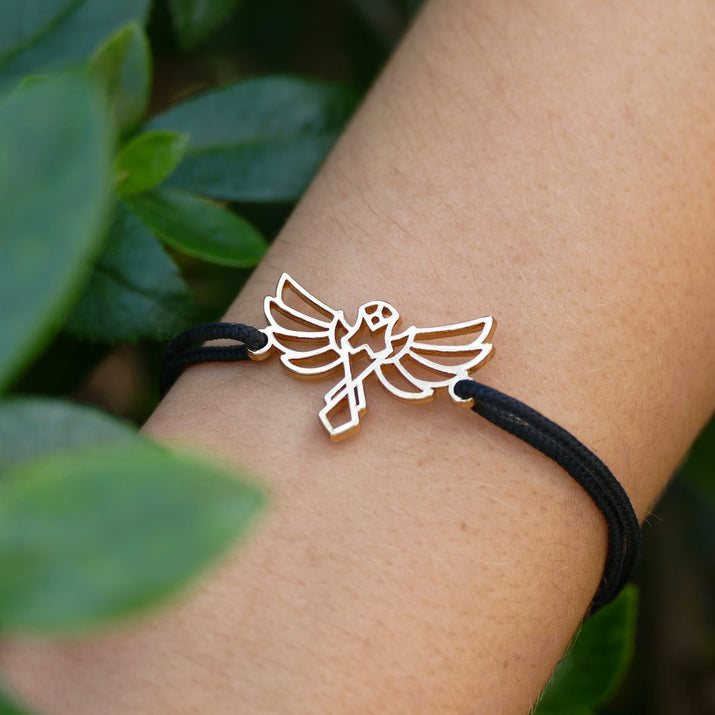 Bracelet Aigle Or Cordon