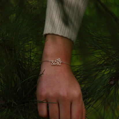 Bracelet animal totem Gorille Or Sapins
