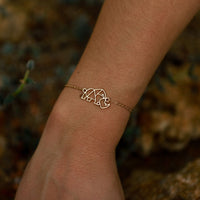 bracelet chaine animal totem rhinoceros Nature