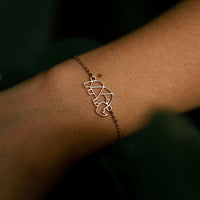 bracelet chaine animal totem rhinoceros