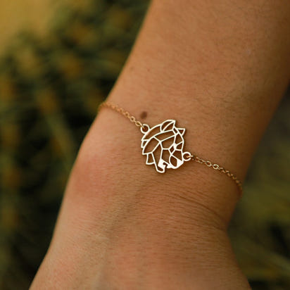 bracelet chaine animal totem tigre