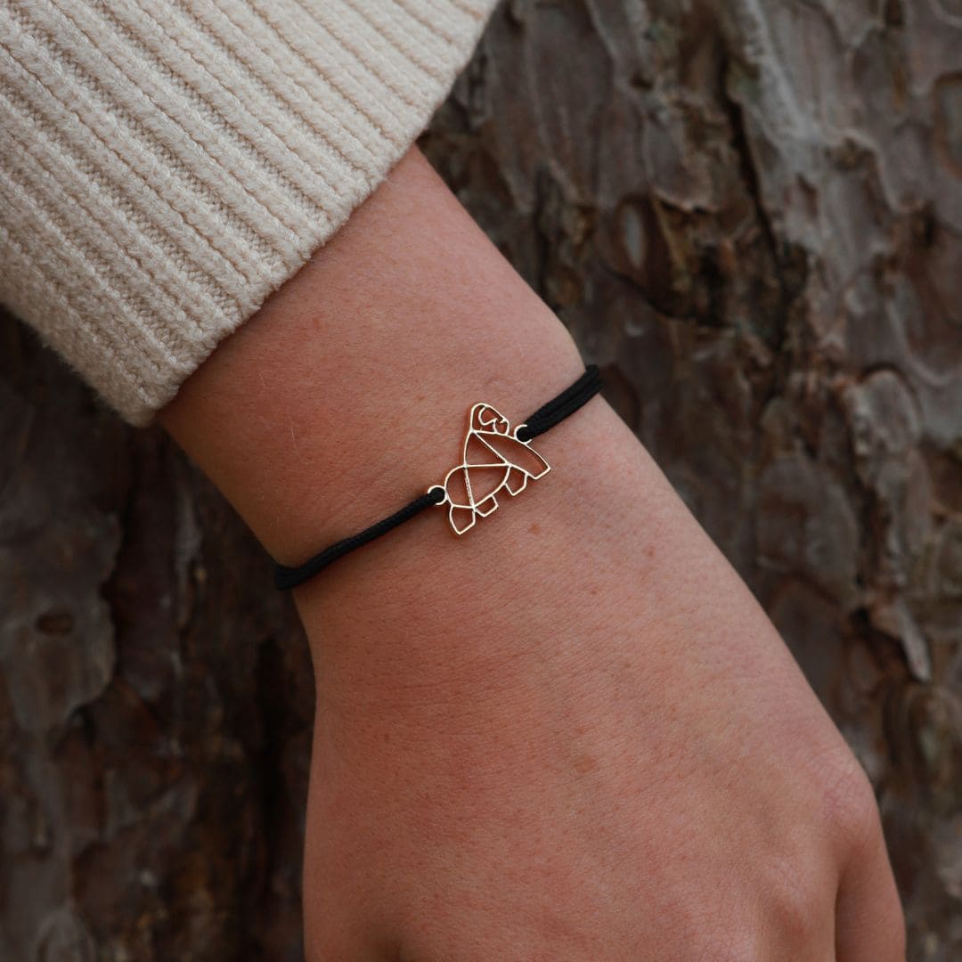 bracelet cordon animal totem gorille