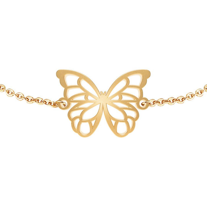 Bracelet Papillon Or Chaîne Zoom #Couleur et bracelet_No