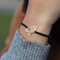 Bracelet chouette cordon femme