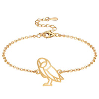 Bracelet Chouette Or Chaîne  #Couleur et bracelet_Or avec chaîne