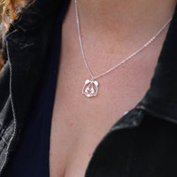 collier panda argent