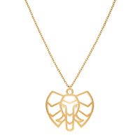 Collier Elephant Or Chaîne #Couleur et collier_Or avec chaîne