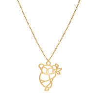 Collier Koala Or Chaîne #Couleur et collier_Or avec chaîne
