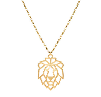 Collier Lion Or Chaîne Zoom #Couleur et collier_No