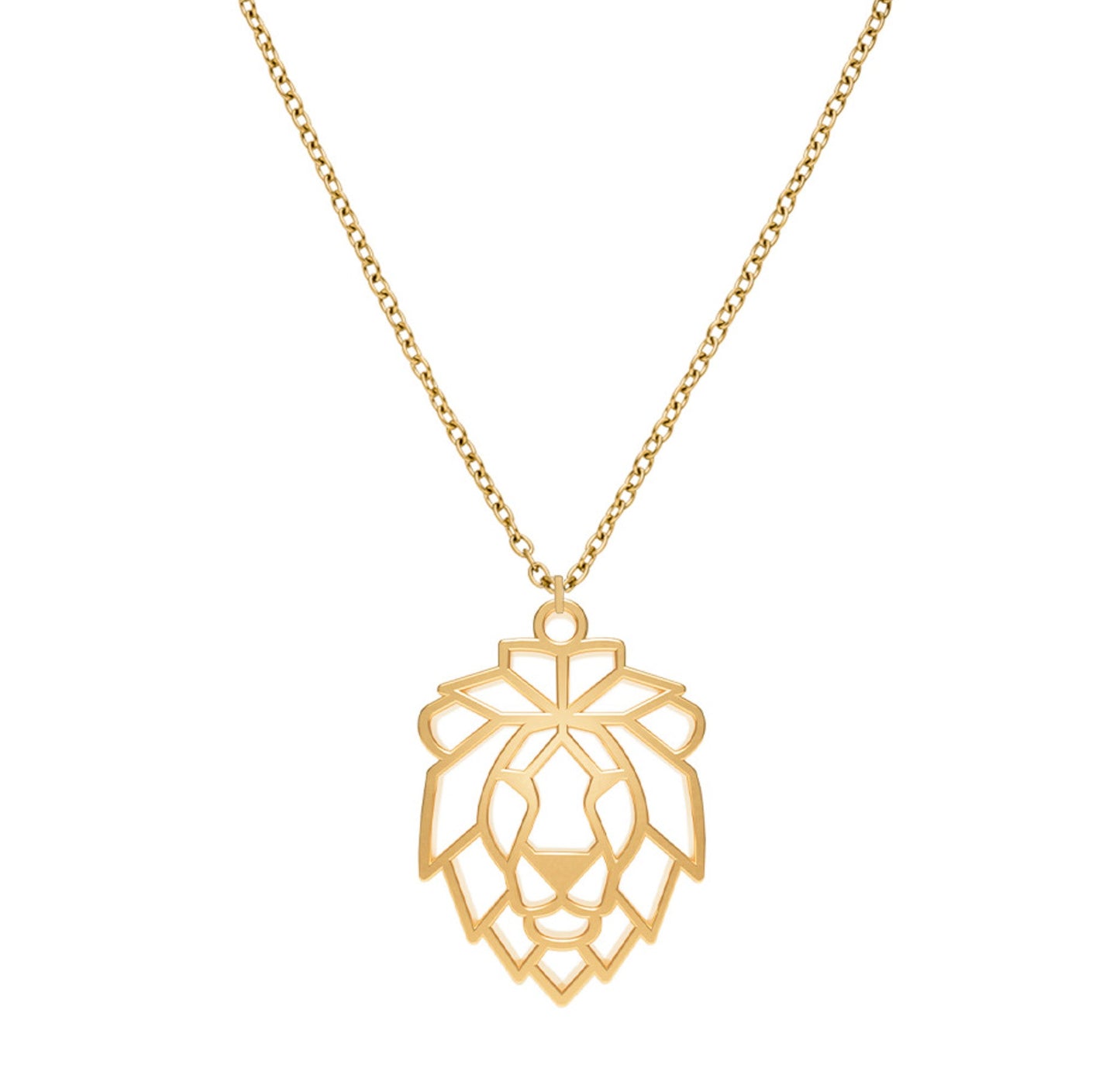 Collier Lion Or Chaîne Zoom #Couleur et collier_No
