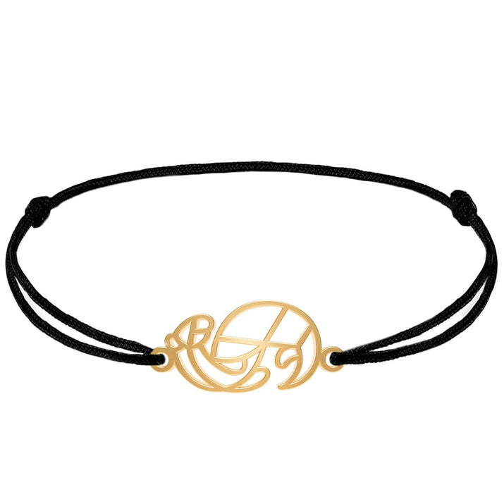 Bracelet Loutre 1 Or cordon #Couleur et bracelet_Or avec cordon #Modèle_Modèle 1