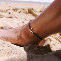 Bracelet panda or cordon cheville