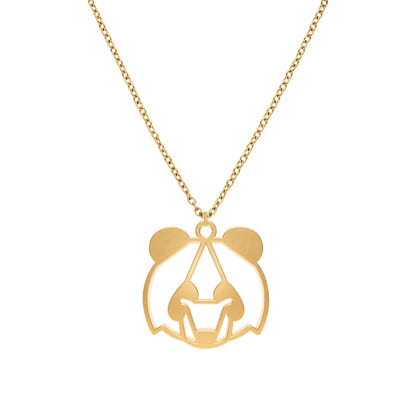 Collier Panda Or Chaîne Zoom #Couleur et collier_No