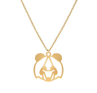 Collier Panda Or Chaîne Zoom #Couleur et collier_No