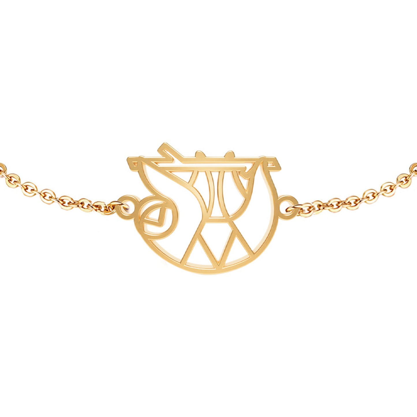 Bracelet Paresseux Or Chaîne Zoom #Couleur et bracelet_No