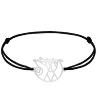 Bracelet Paresseux Argent Cordon #Couleur et bracelet_Argent avec cordon