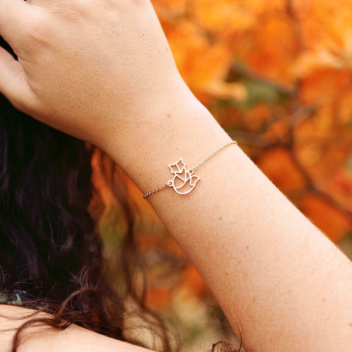 Bracelet animal totem Renard poignet