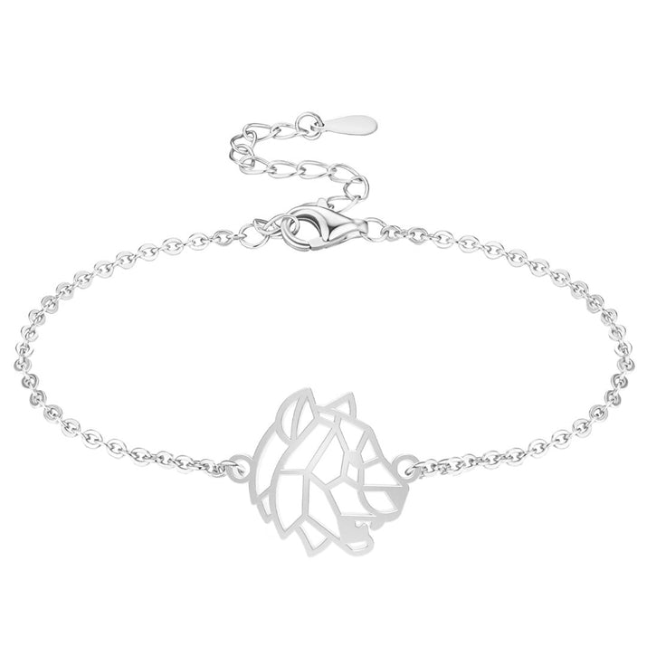 Bracelet Tigre Argent Chaîne #Couleur et bracelet_Argent avec chaîne