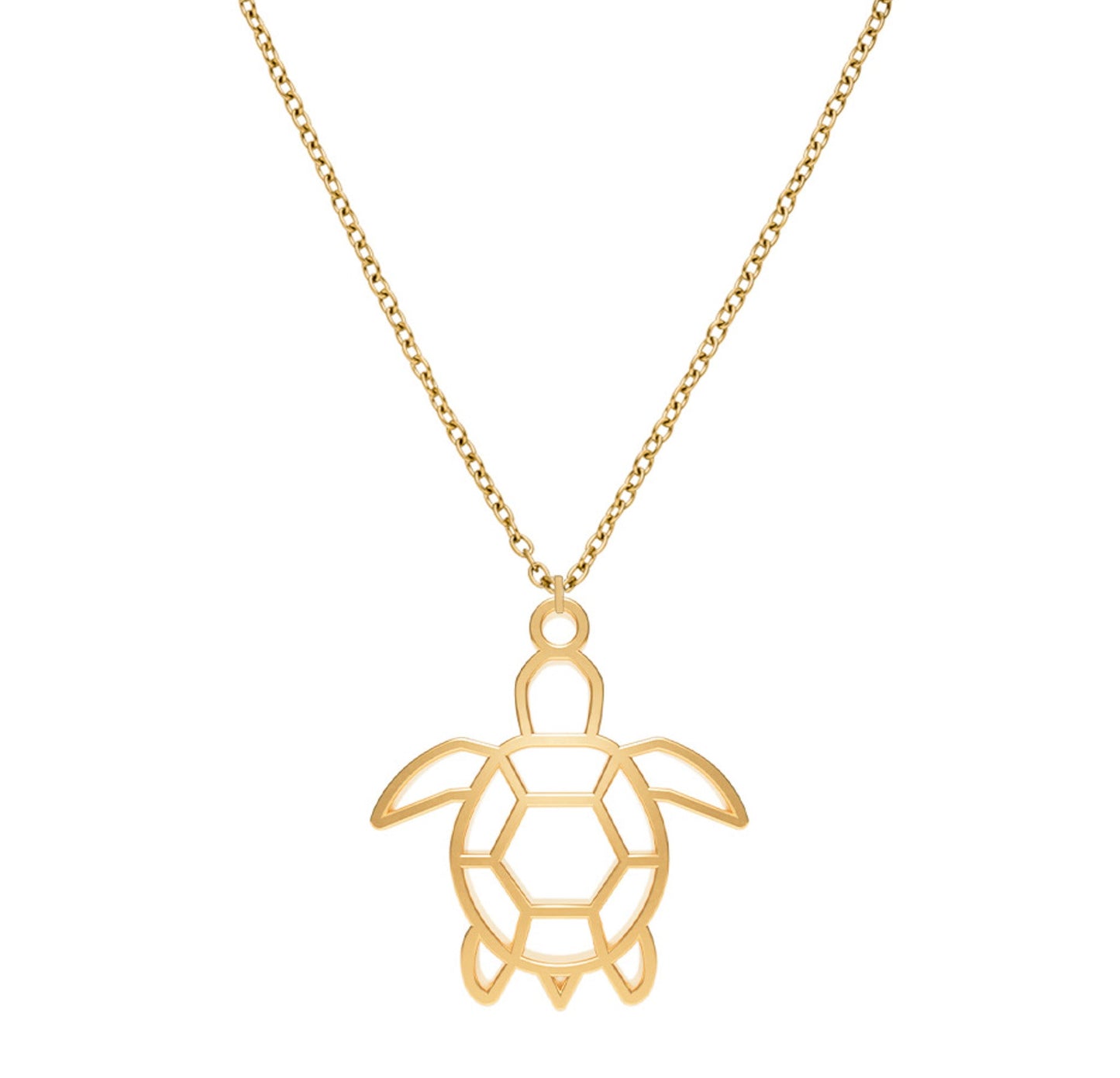 Collier Tortue Or Chaîne Zoom #Couleur et collier_No