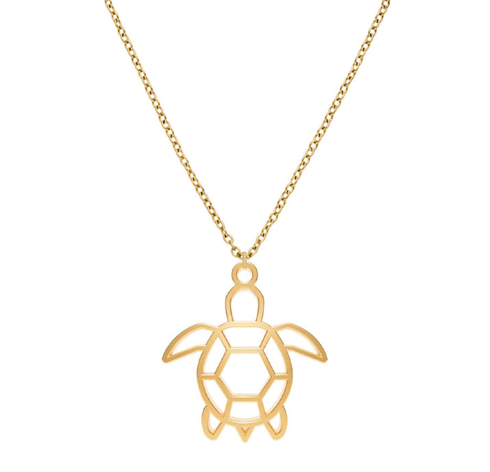Collier Tortue Or Chaîne Zoom #Couleur et collier_No